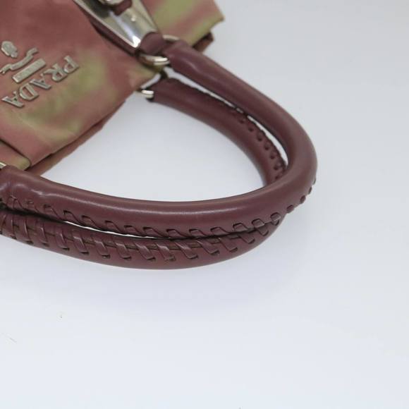 PRADA Hand Bag Nylon Pink Auth am5092 - Picture 7 of 16